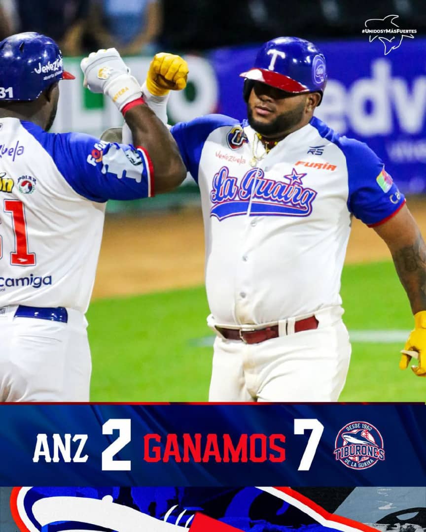 Tiburones de La Guaira vencieron a Caribe Anzoátegui en la LVBP 2024-25