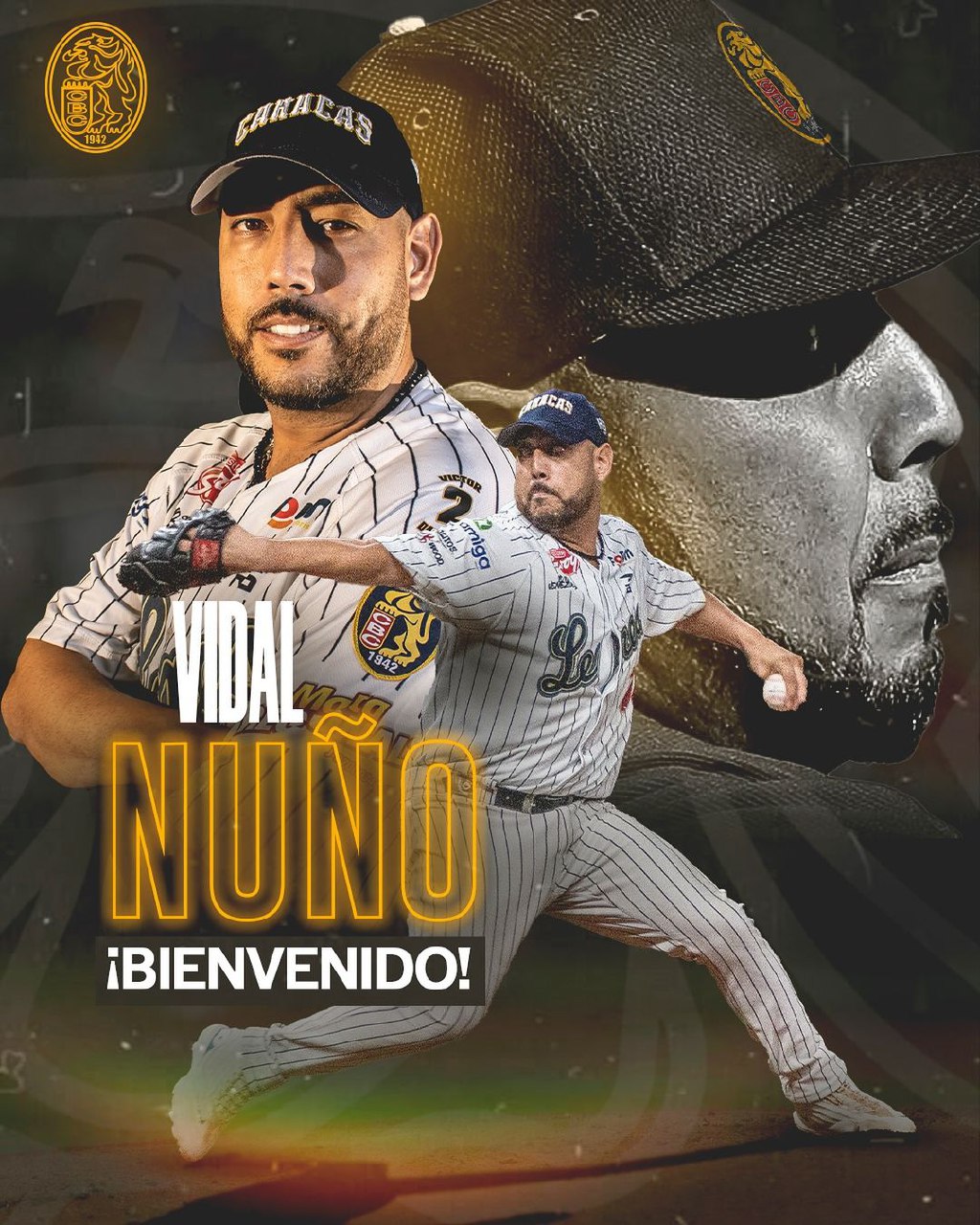 Vidal Nuño es anunciado oficialmente por los Leones del Caracas