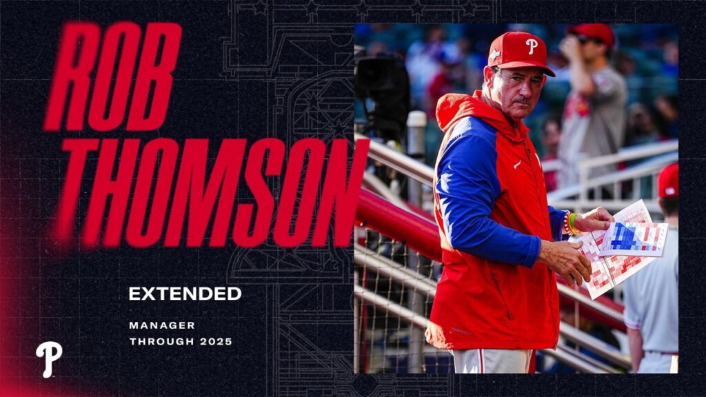 Rob Thomson extendió contrato con franquicia de MLB