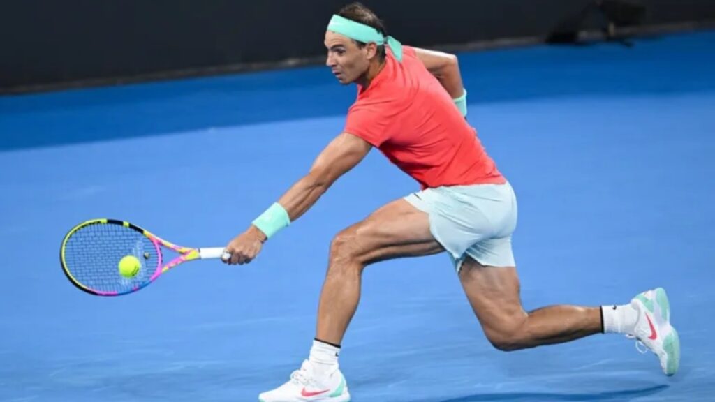 Rafael Nadal muestra su excelente forma deportiva
