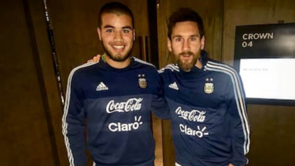 Marcelo Weigandt y Lionel Messi coincidieron en 2017.