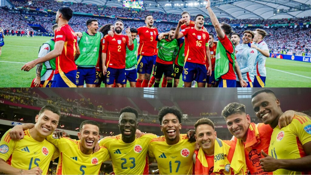 España y Colombia son los equipos que mejor fútbol muestran en la Eurocopa y Copa América, respectivamente