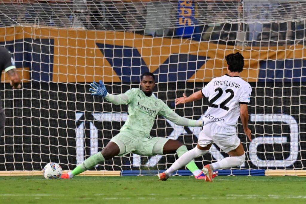 Matteo Cancellieri tuvo el gol de la victoria ante un grande en la Serie A.