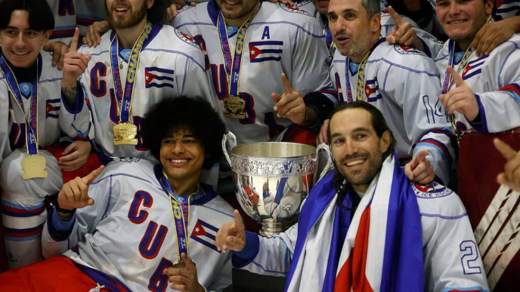 El equipo Cuba de hockey sobre hielo está integrado por residentes al Sur de la Florida