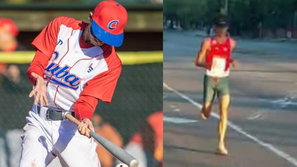 Yaniel Pérez es corredor de maratón y práctica beisbol para ciegos