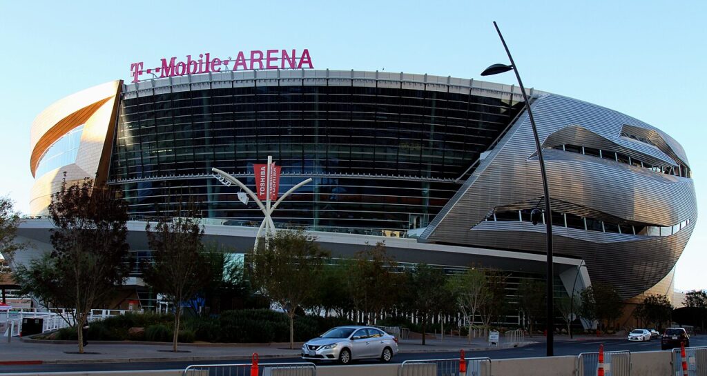 Fachada del T-Mobile Arena, sede de los Vegas Golden Knights, en una fotografía de archivo de 2016
